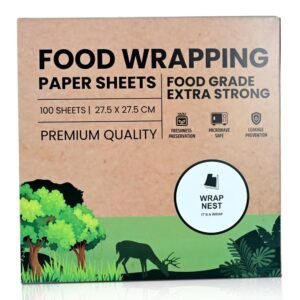 Food Wrapping Paper Sheets-100 sheets of 28 cm x 28 cm